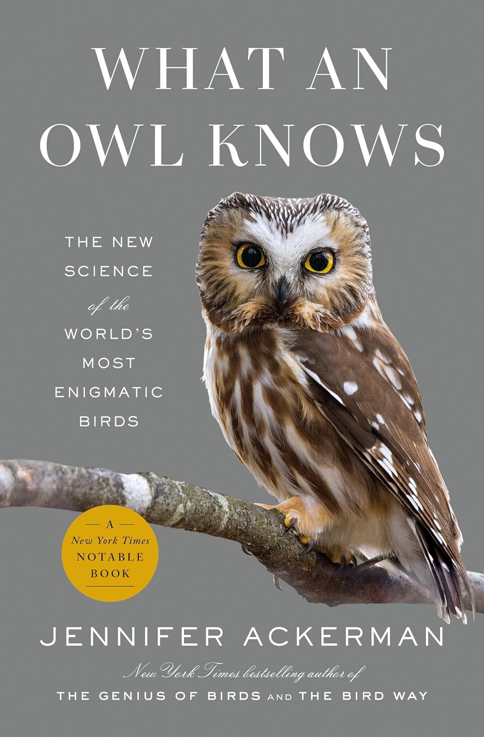 What an Owl Knows: The New Science of the World's Most Enigmatic Birds, by Jennifer Ackerman