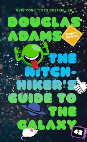 Cover of The Hitchhiker's Guide to the Galaxy by Douglas Adams