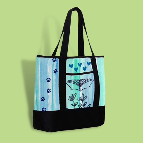 A sample book tote