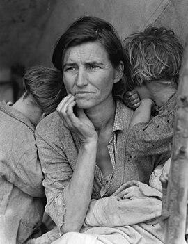 "Migrant Mother" by Dorothea Lange