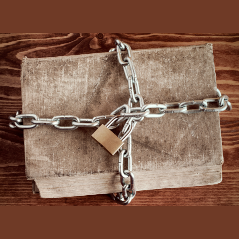 Image of a book with a lock