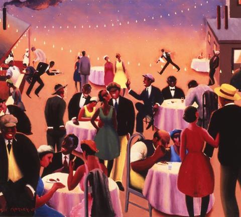 Archibald Motley. Barbecue, 1934. © Valerie Gerrard Browne, Collection of the Howard University Gallery of Art, Washington, DC.