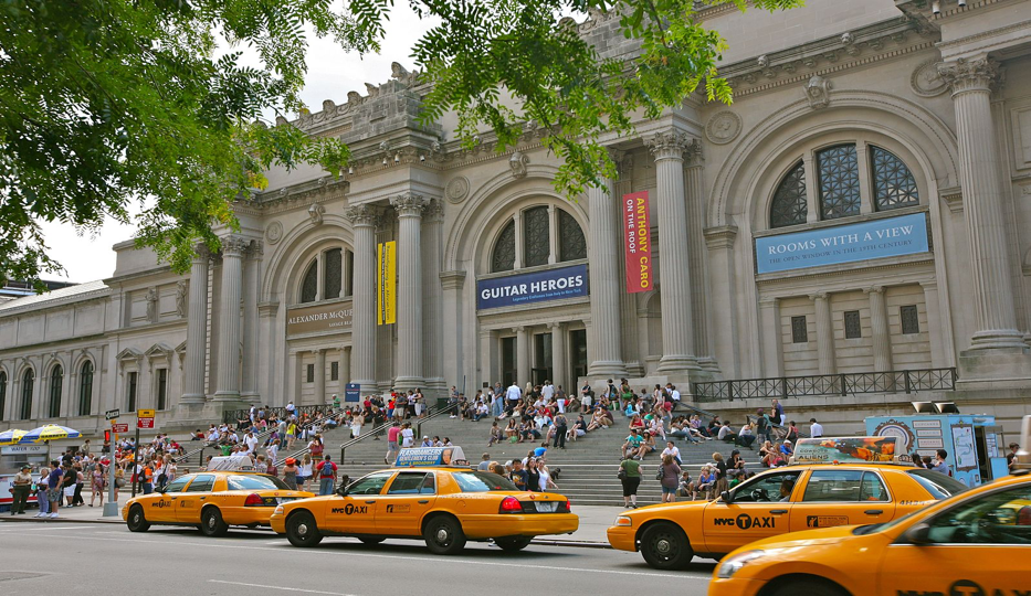 View of the front of the Met Museum