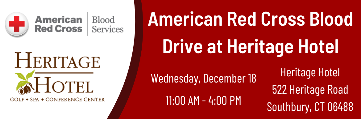 American Red Cross Blood Drive at Heritage Hotel